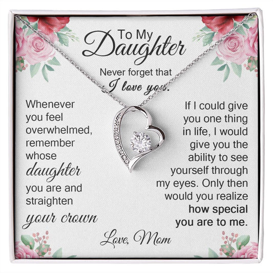 To My Daughter - Forever Love Necklace