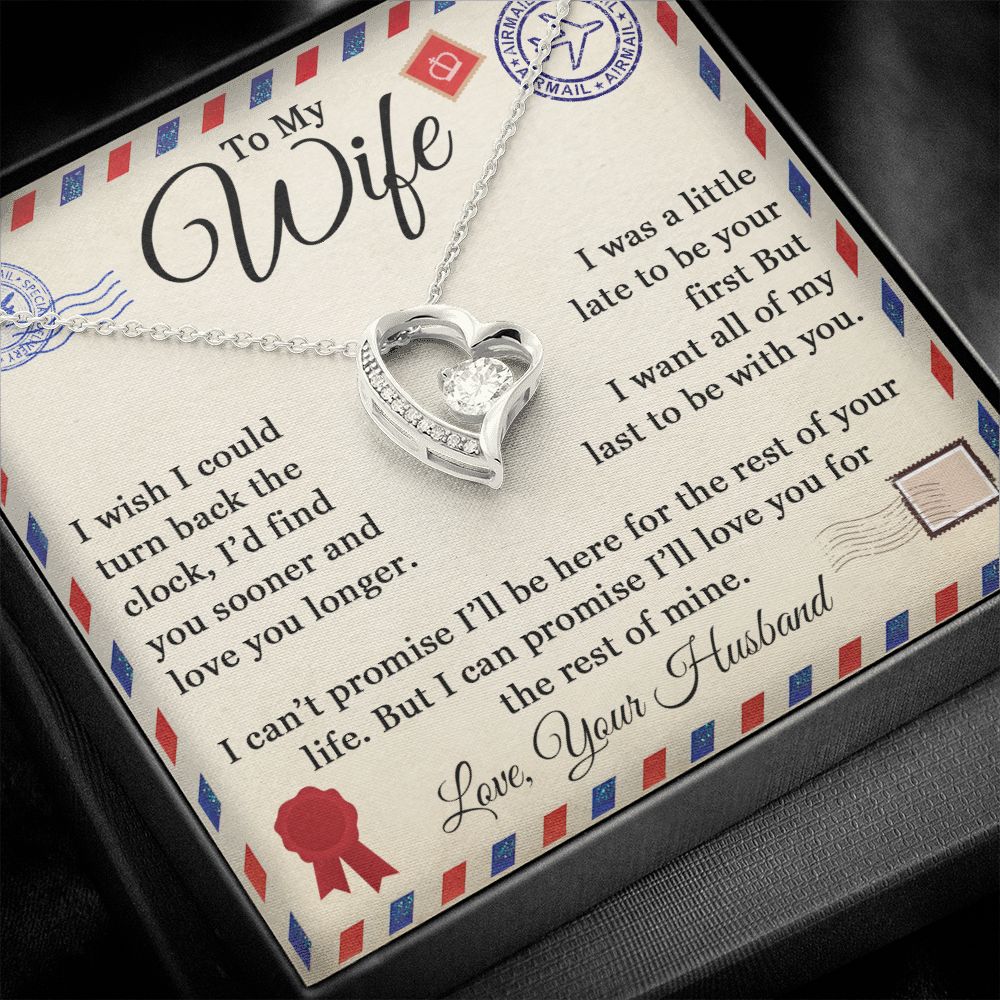 To My Wife - Love Letter - Forever Love Necklace