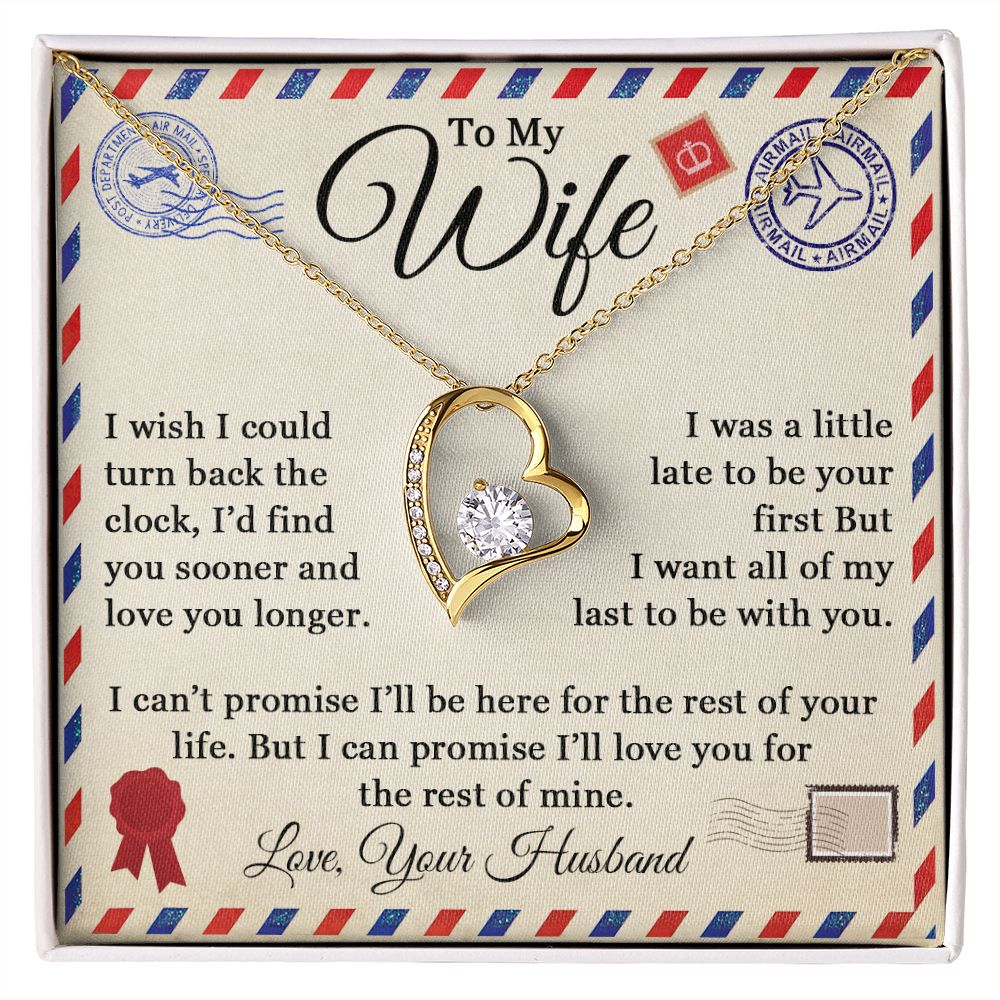 To My Wife - Love Letter - Forever Love Necklace