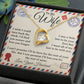 To My Wife - Love Letter - Forever Love Necklace